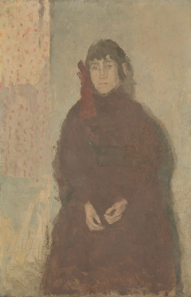 Joven con vestido color mora, Gwen John