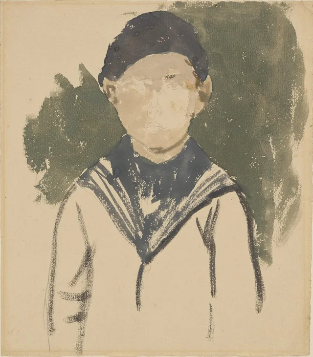 Jeune garçon en costume marin