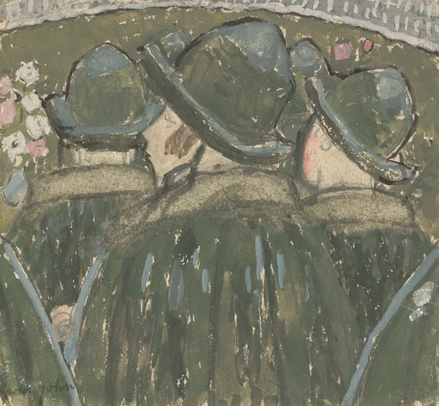 Les chapeaux à brides (escolares con sombreros de ala), Gwen John