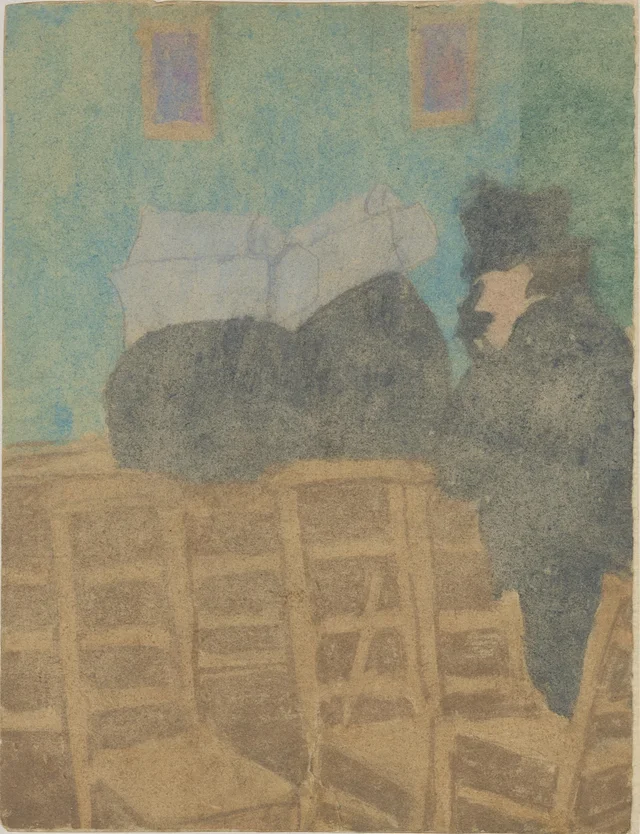 Personnages à l'église