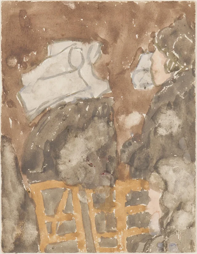 Personnages à l'église