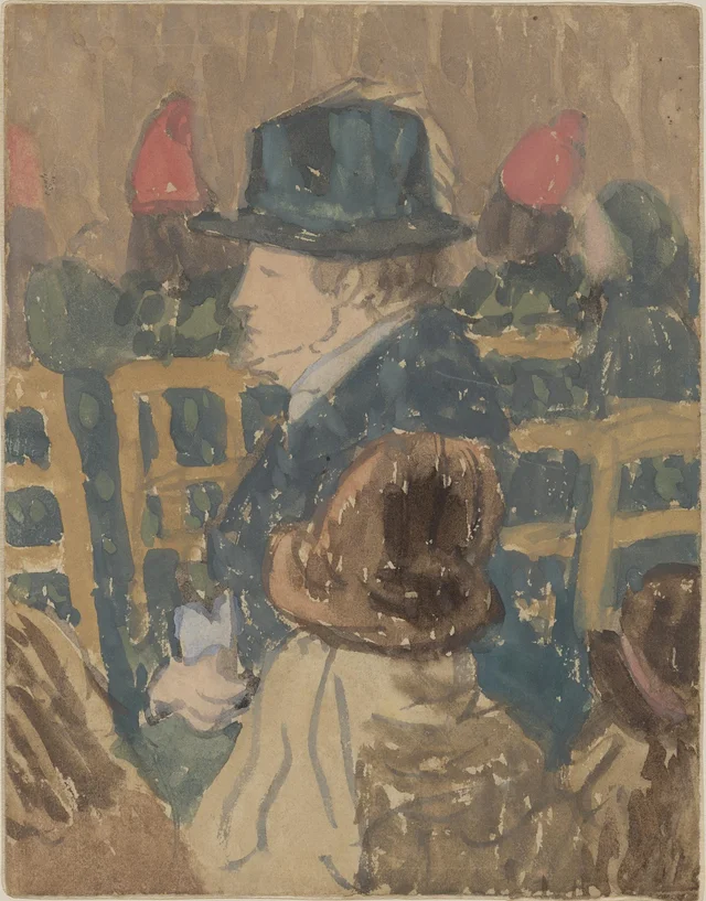 Personnages à l'église