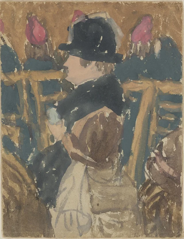 Personnages à l'église