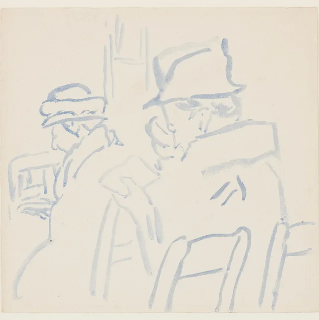 Personnages à l'église