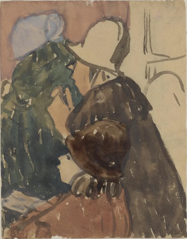 Personnages à l'église