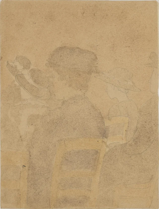 Personnages à l'église