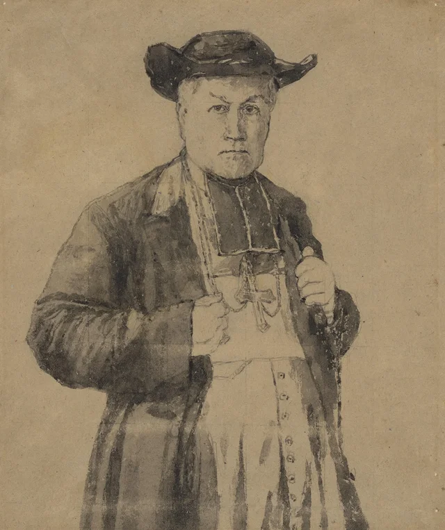 Retrato de un cardenal, Gwen John