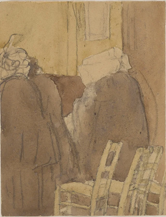 Religieuses assises à l'église