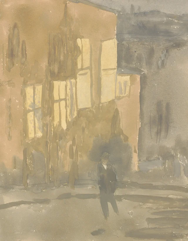 Calle de noche, Meudon, Gwen John