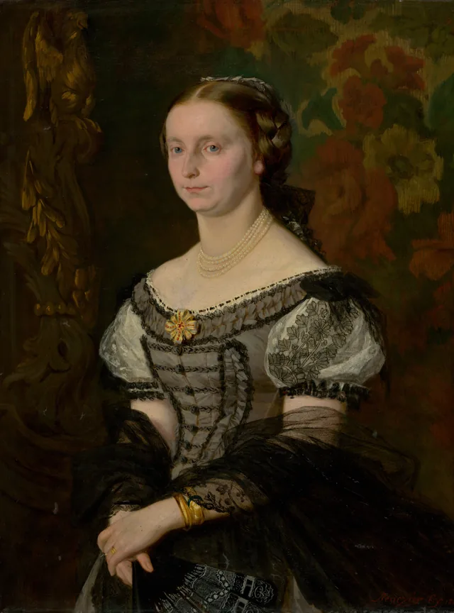 Retrato de Terézia Ujházy, nascida Prissnitz, Gyula Benczúr