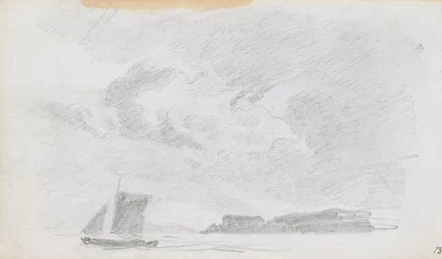 海岸近くの舟