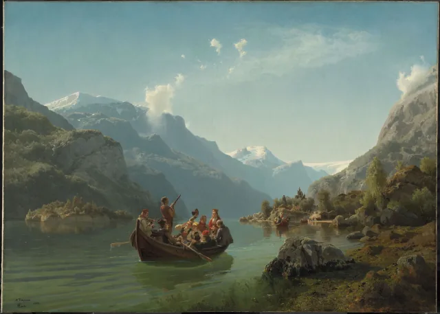 Bridal Procession on the Hardangerfjord