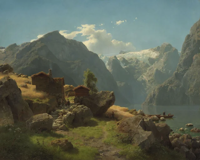 Vista de Balestrand, Hans Gude