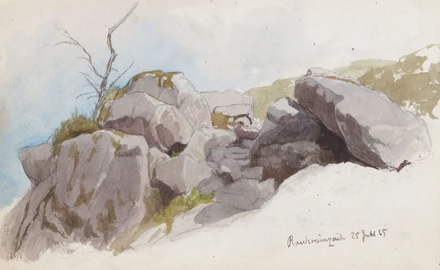 Rocas en pendiente, Raumünzach