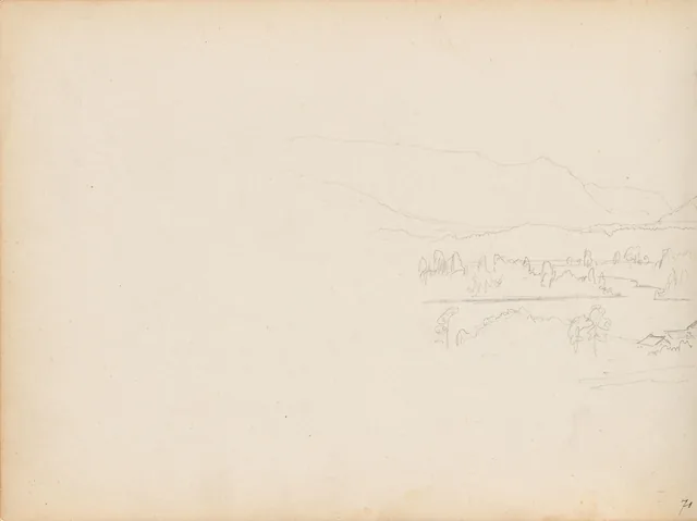 ニッセル湖から見たロホルトフィエル（部分）