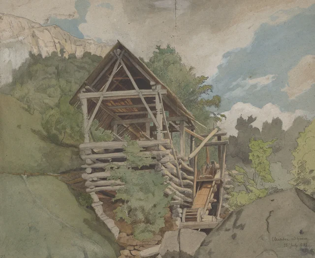 Vassenden, cerca de Granvin, Hans Gude