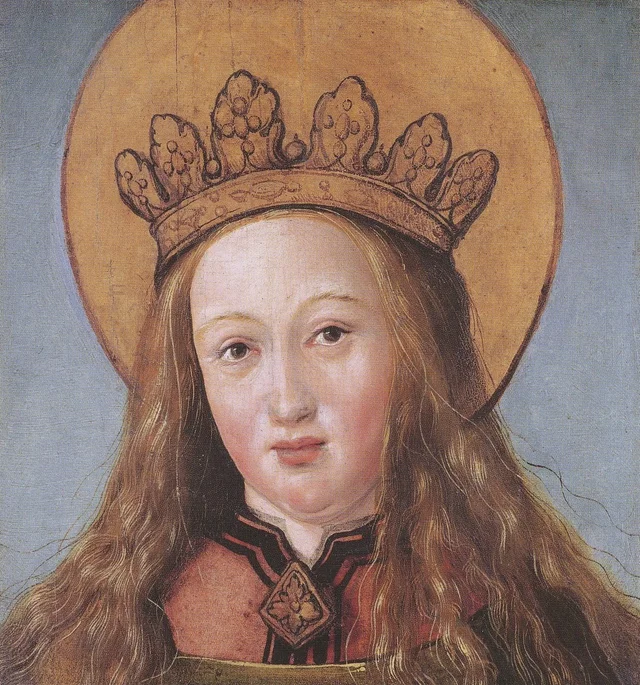 Cabeça de uma santa, Hans Holbein, o Jovem