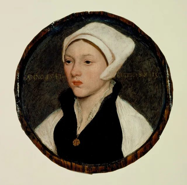 Portrait of a Young Woman with a White Coif, Hans Holbein le Jeune