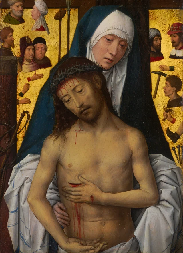 The Man of Sorrows in the Arms of the Virgin