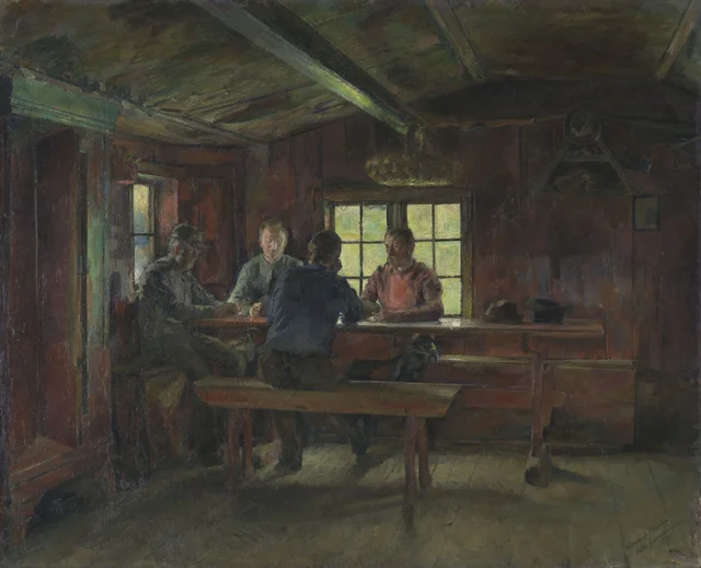 Jogadores de cartas, Harriet Backer