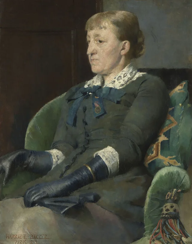 A artista Kitty Kielland, Harriet Backer