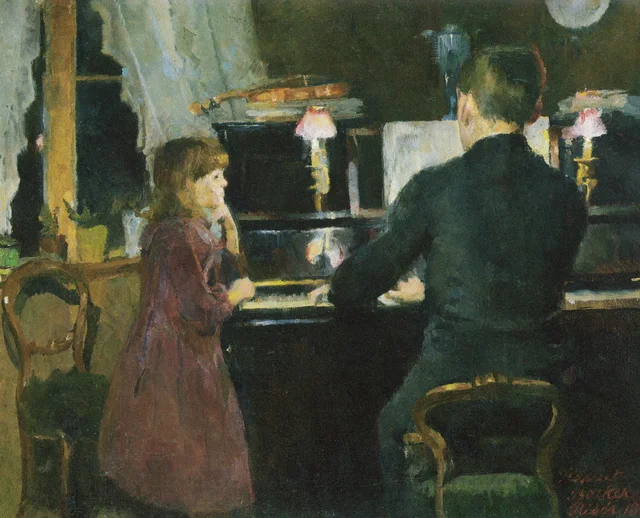 O irmão mais velho toca, Harriet Backer