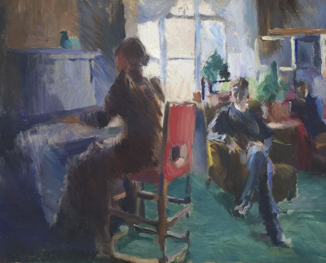 Ao piano, Harriet Backer