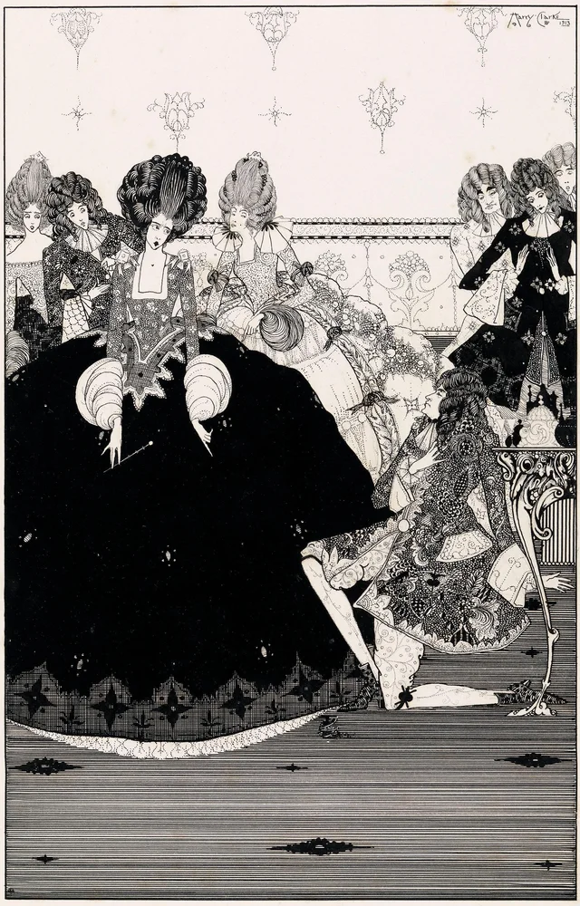 Ele recebe o presente com reverência e o estende, Harry Clarke