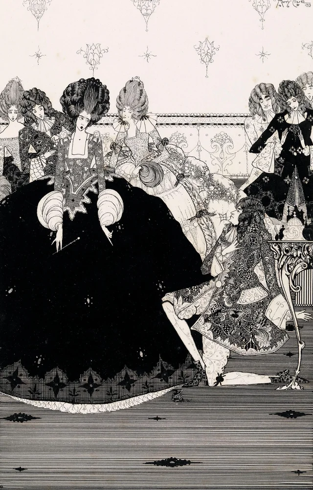 Toma el presente con reverencia y lo extiende, Harry Clarke