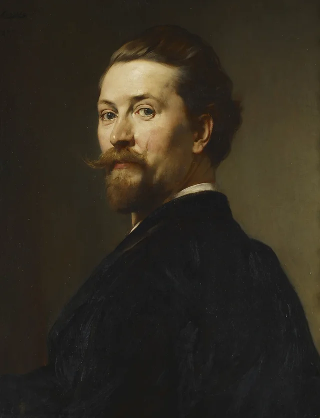 Autorretrato, Heinrich von Angeli
