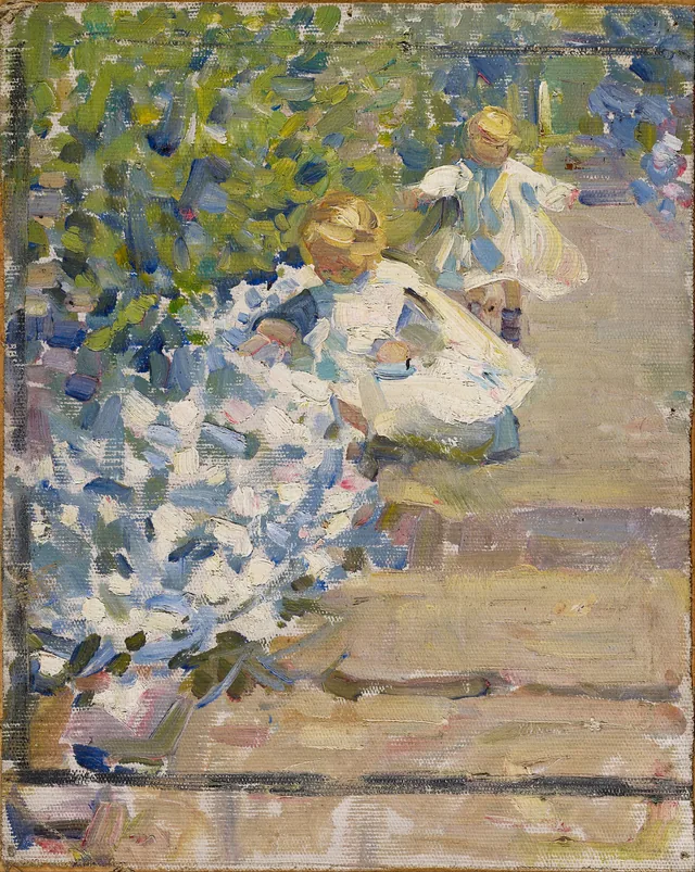 Esboço para «A Colheita das flores», Helen McNicoll