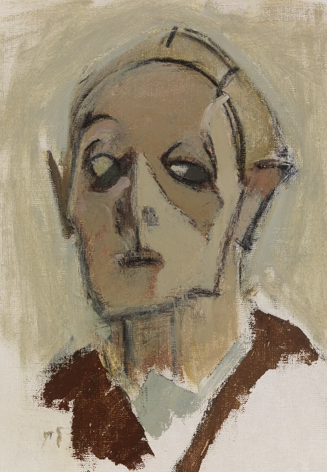 Autorretrato, de frente I, Helene Schjerfbeck