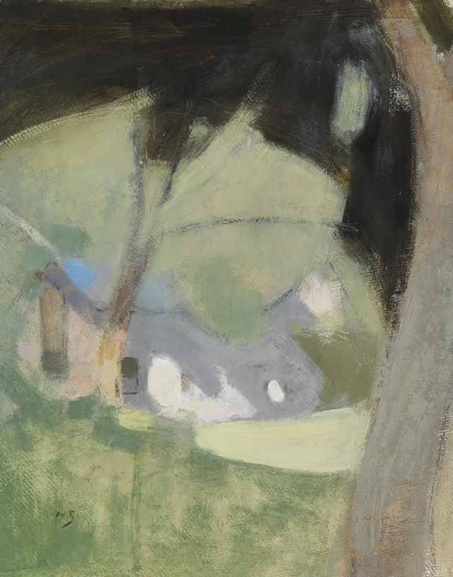 La vieja cervecería (Composición), Helene Schjerfbeck