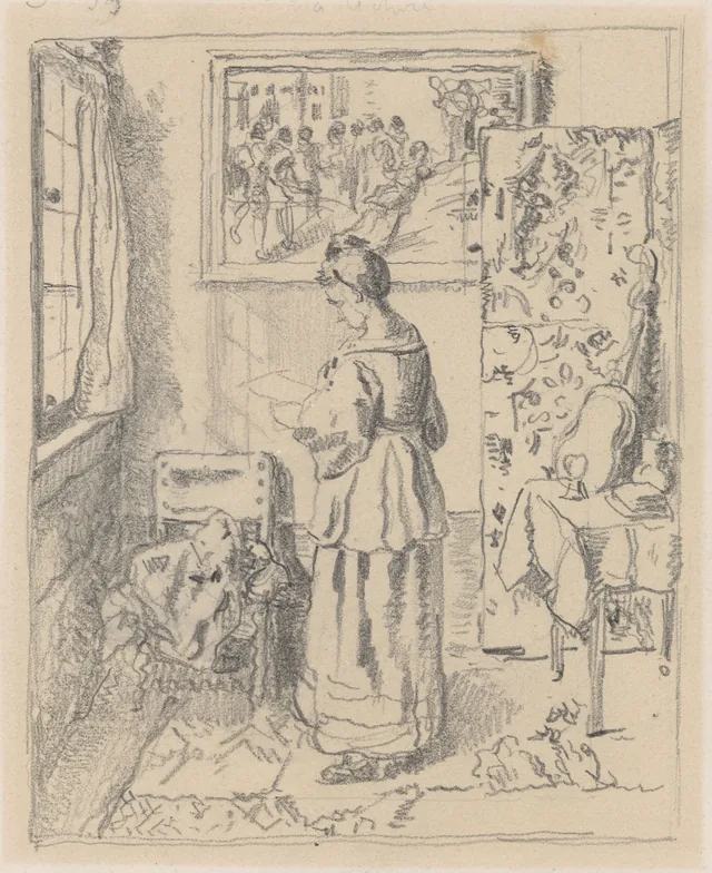 A carta, Henri de Braekeleer