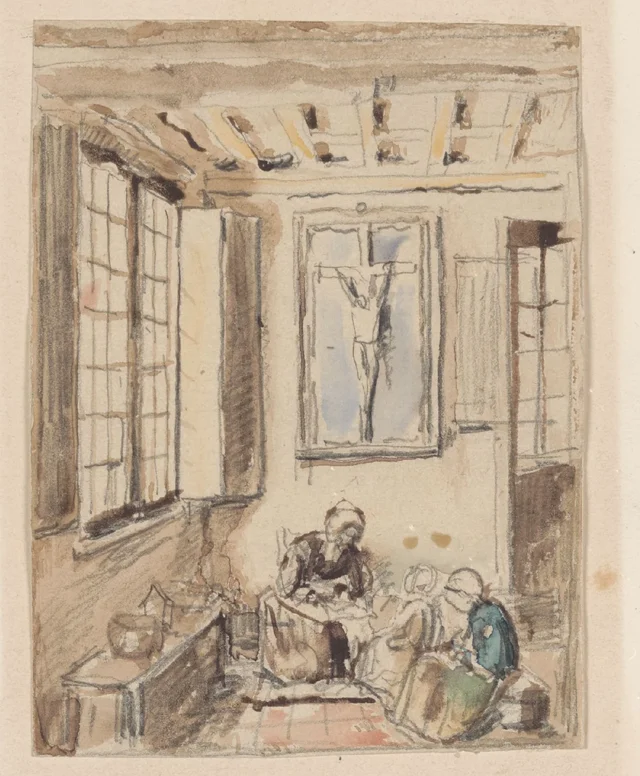 A aula de catecismo, Henri de Braekeleer