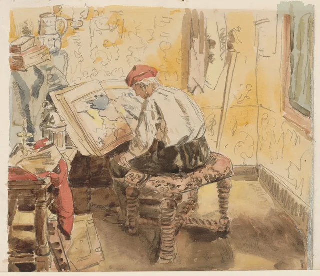 O geógrafo, Henri de Braekeleer