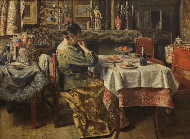 A refeição, Henri de Braekeleer