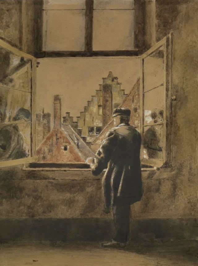 O homem à janela, Henri de Braekeleer