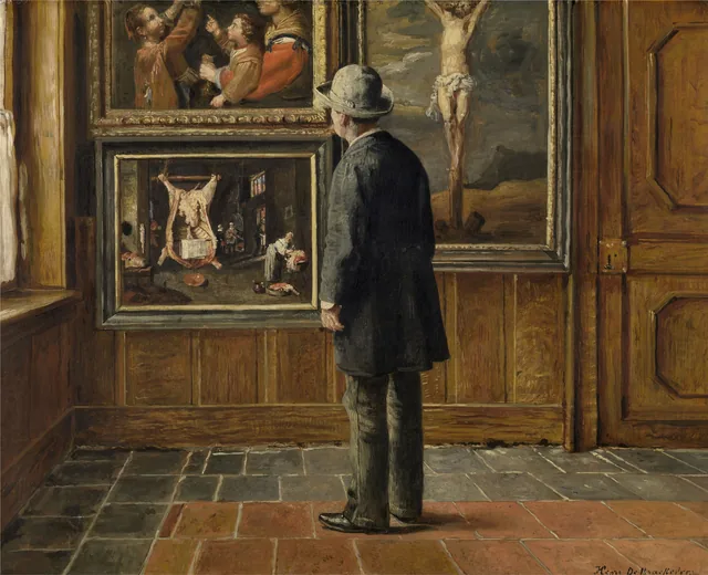 O amador de pintura, Henri de Braekeleer