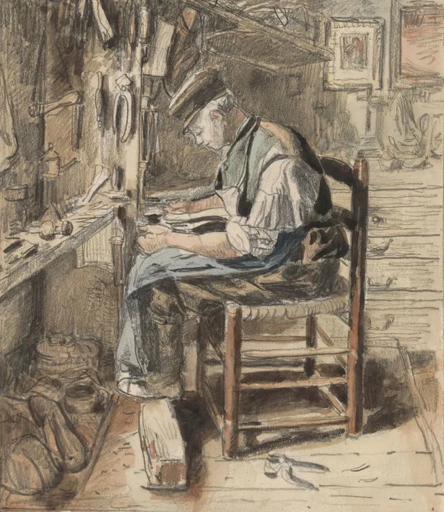El zapatero remendón, Henri de Braekeleer