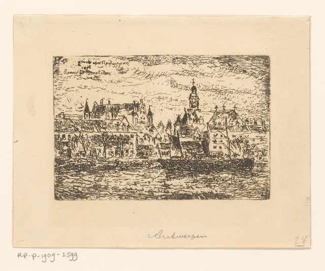 Vista de Antuérpia, Henri de Braekeleer