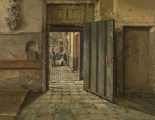 A conversa, Henri de Braekeleer