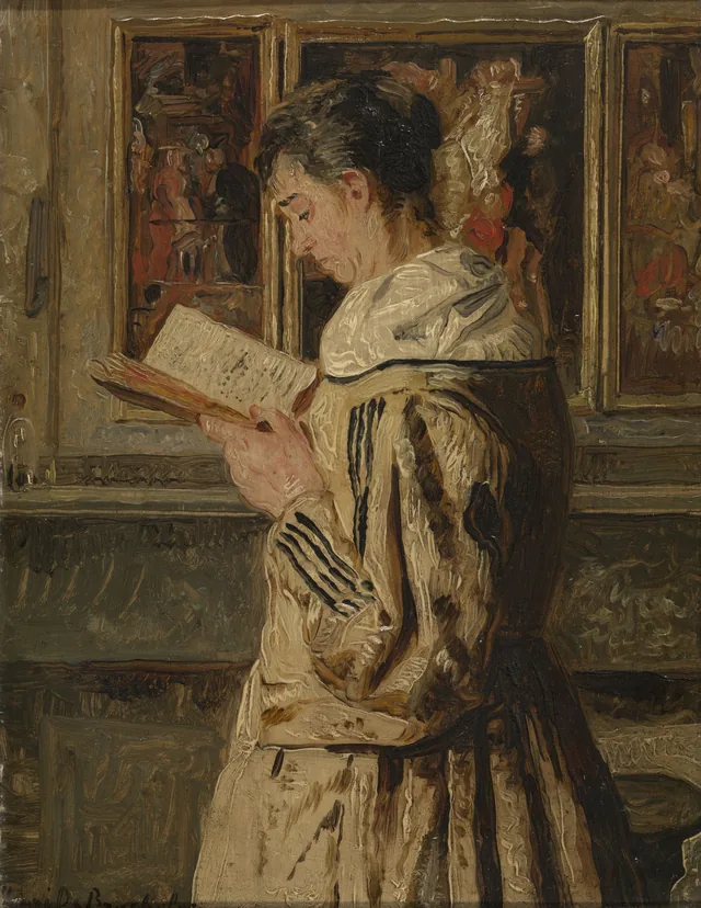Mulher lendo, Henri de Braekeleer