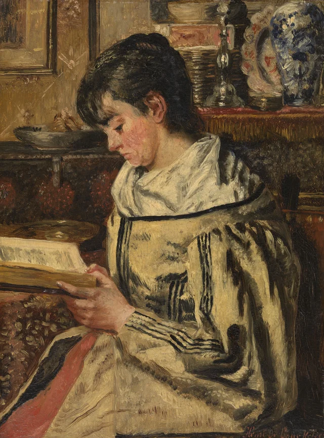 Mujer leyendo, Henri de Braekeleer