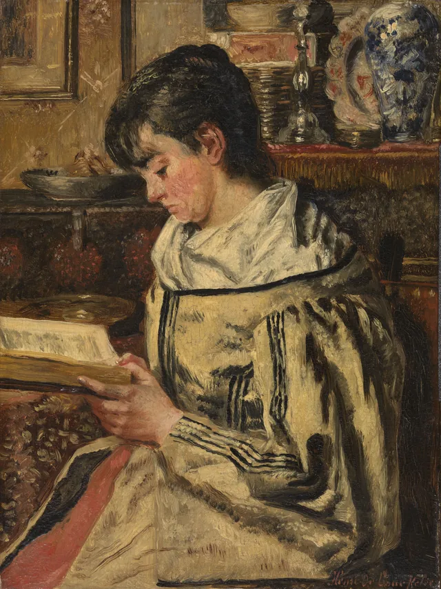 Mulher lendo, Henri de Braekeleer
