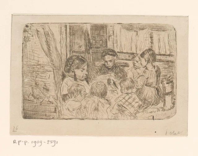 Sewing Lesson, Henri de Braekeleer