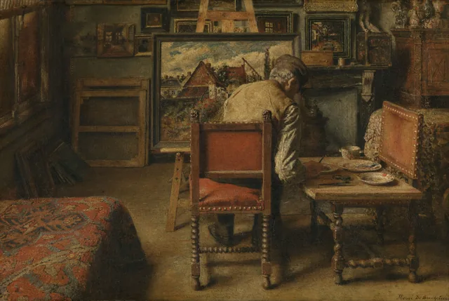 O pintor retocador, Henri de Braekeleer