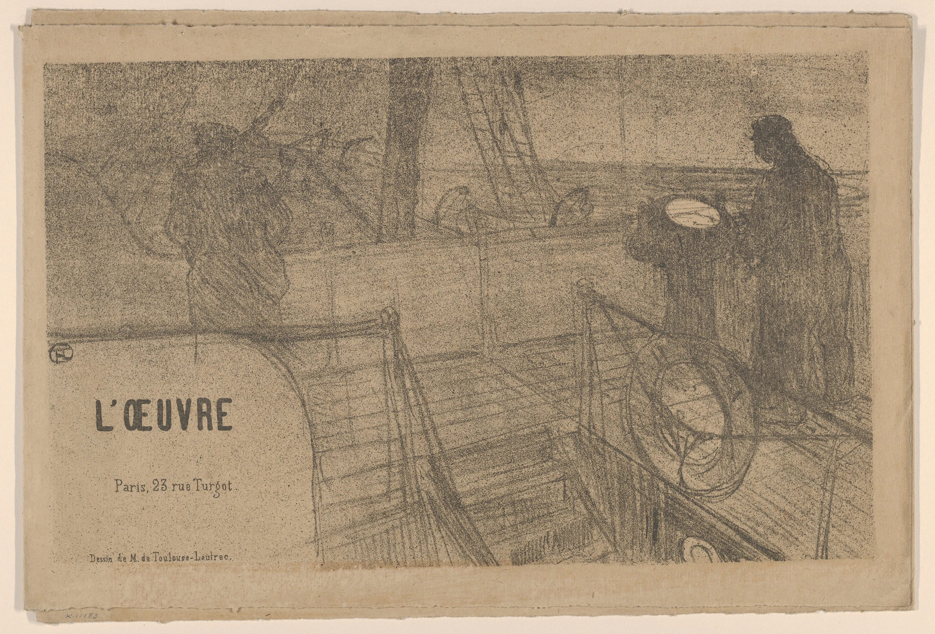 Announcement for the Théâtre de L'Oeuvre, Henri de Toulouse-Lautrec