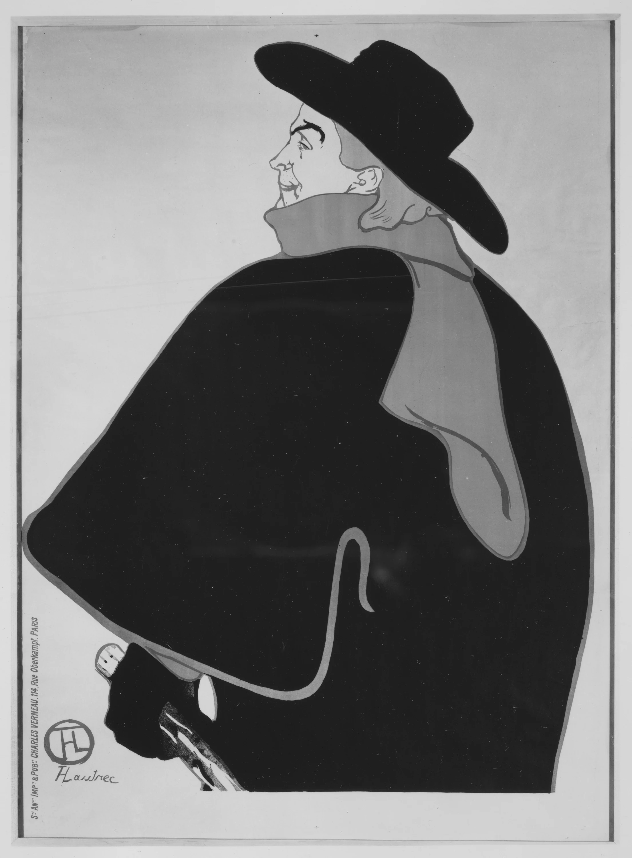 Aristide Bruant, dans son cabaret, Henri de Toulouse-Lautrec