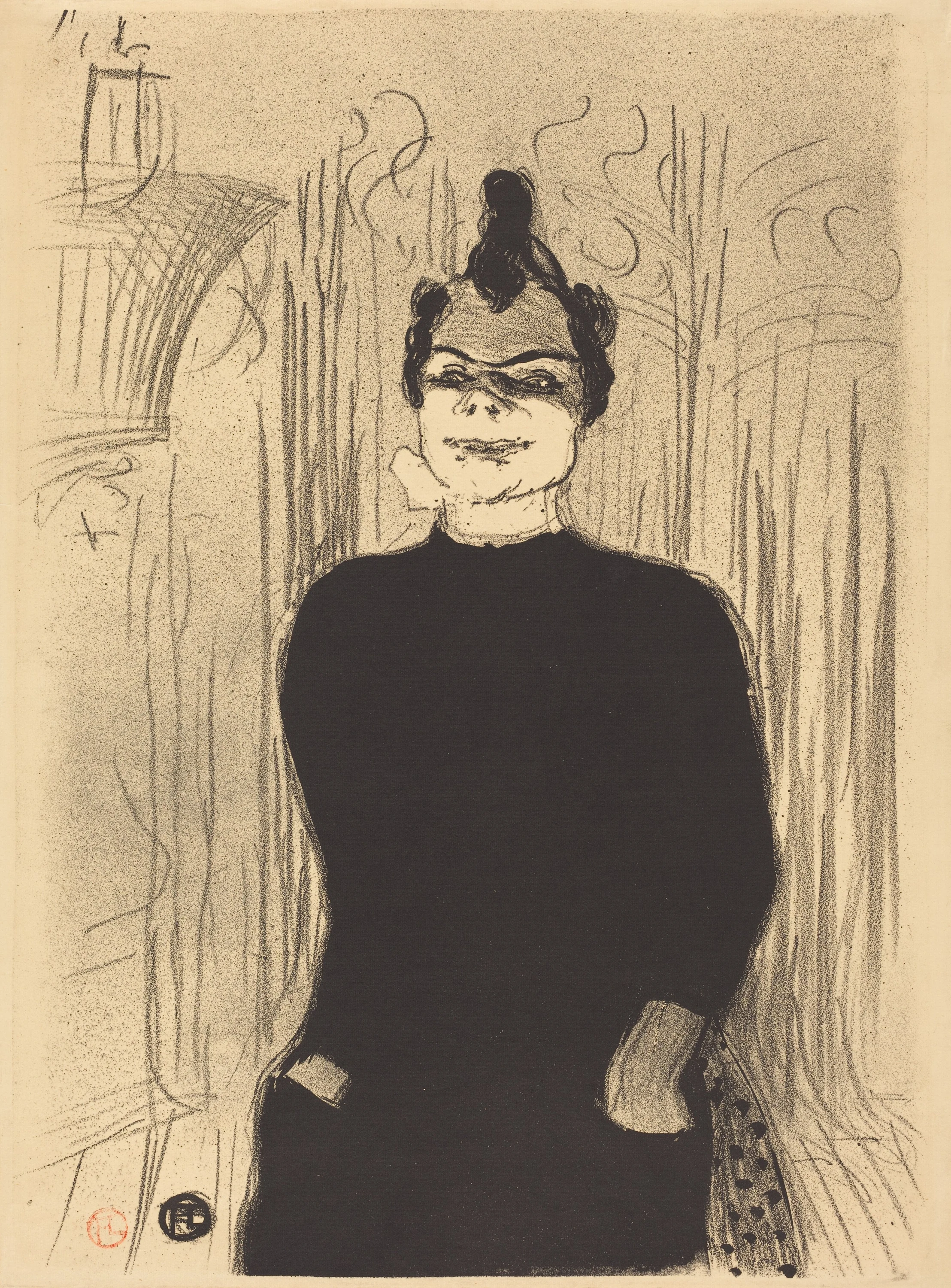 At La Gaiete Rochechouart: Nicolle (A La Gaieté Rochechouart: Nicolle), Henri de Toulouse-Lautrec